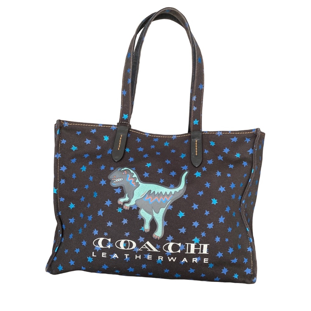 Coach Dinosaur Graphic Canvas Tote